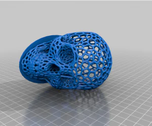 Negative Space Raven Skull 3D Models