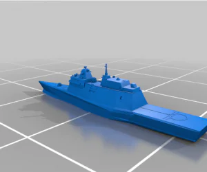 Fragata Classe Tamandaré Low Poly 3D Models
