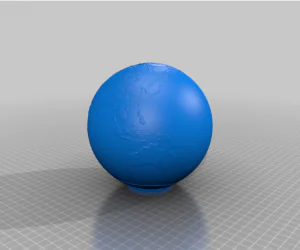 Lampara De La Tierra Con Relieve 3D Models