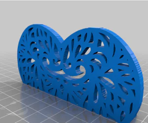 Beautiful Heart Shaped Napkin Holder Table Tissue Holder 3D Models