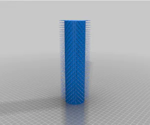 Cylindrical Tall Hairy Vase 3D Models