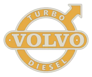 Volvo Turbo Diesel Signemblem 3D Models