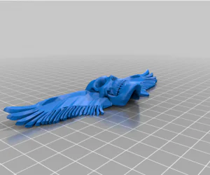 Winged Skull 3D Models