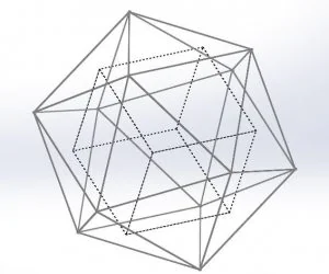 Icosahedron With Inscribed Cube Model Of Rudolf Laban’S Space Harmony Theory 3D Models