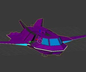 Simple Space Ship 3D Models
