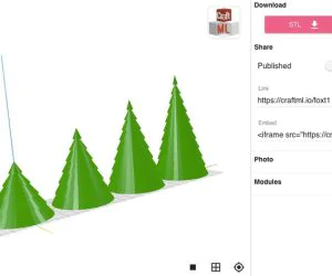 Craftml Xmas Tree Customizable 3D Models
