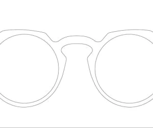 Open Glasses Model 001 3D Models