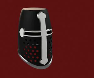Teutonic Knight Helmet 3D Models