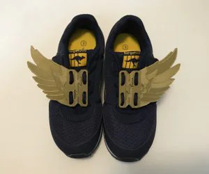 Quick Tie Shoe Wings 3D Models