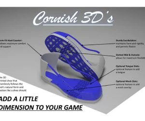 ‘Cornish 3D’S’ 3D Printable Footwear 3D Models