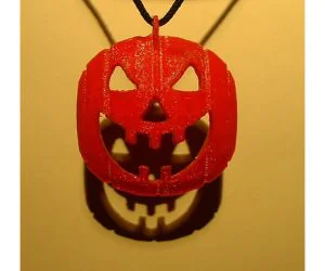 Halloween Pumpkin Pendant 3D Models