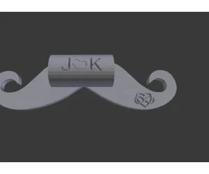 Mustache Dreadlock Bead 3D Models
