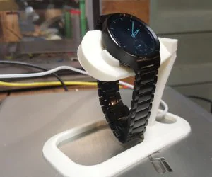 Angled Huawei Watch Charging Stand 3D Models