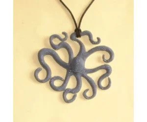 Octopus Pendant 3D Models