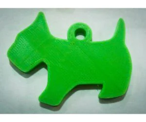 Cute Dog Keychain 3D Models