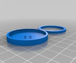 Fabric Button 3D Models