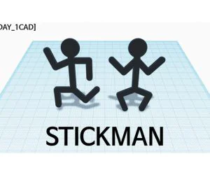 1Day1Cad Stickman 3D Models
