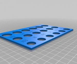Finger Ring Size Template 3D Models