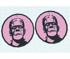Frankenstein’S Monster Earrings 3D Models
