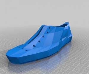 Last Footwear Remix 2 Low Polygon Now With Plug In Tongue. 3D Models