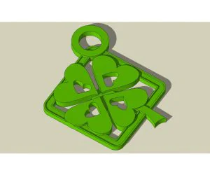 Amulet With Clover 3D Models