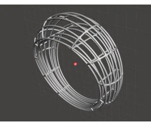 Wireframe Ring Blank 3D Models