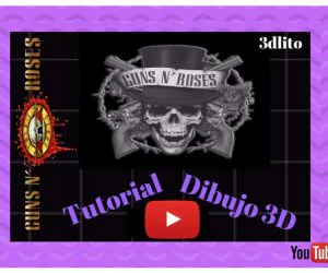 Llavero Guns N’ Roses Tutorial 3D Models