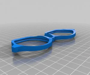 Kamé Sennin Tortue Geniale Frame Lunettes Occhiali Eyewear 3D Models