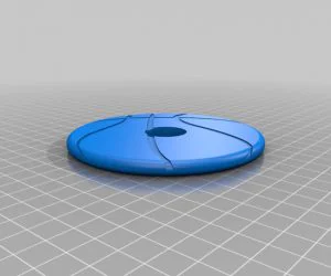 Simple Solid Basketball Spinner 3D Models