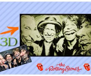 The Rollings Stones Drawing 3D 3D Models