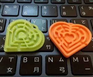 Heart To Heart Maze Generator 3D Models