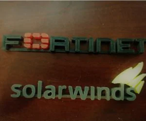 Tech Logos Fortinet Solarwinds Vyos Windows 3D Models