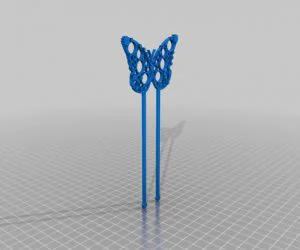 Clockwork Butterfly Hair Pin 3D Models