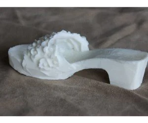 3Dprintable Sandal With Flowerornaments 3D Models