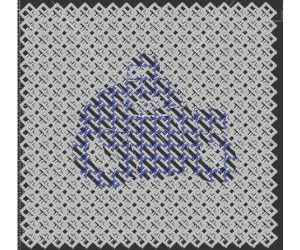 Chainmail Fabric With Motorbike Engraved 3D Models