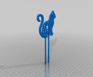Cat Hair Pin 3D Models