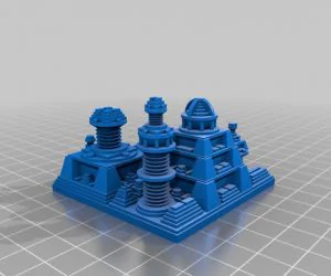 My Customized Futuristic City Builder Generator 3D Models
