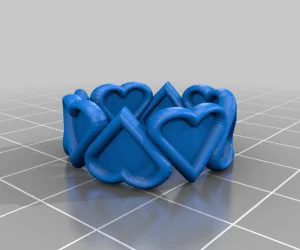 Heart Ring 3D Models