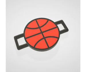 Basket Ball Lace Lock Pop Lace Bicolor Compatible 3D Models
