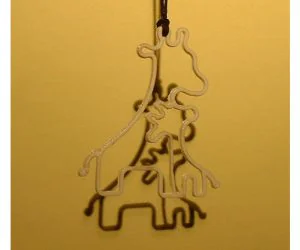 Giraffe Pendant 3D Models