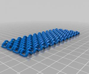 Self Supporting Chain Mail Or Fabric For 3D Printing 3D Models