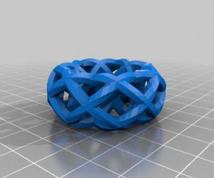 ‘Braided’ Finger Ring 3D Models