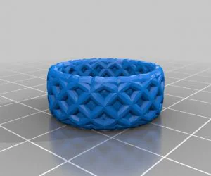 Custom Waffle Ring 3D Models