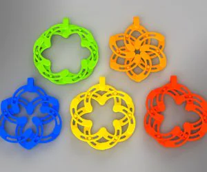 Expandable Super Flower Pendantkeychain 3D Models