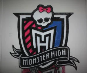 Monster High Shield Logo 3D Models