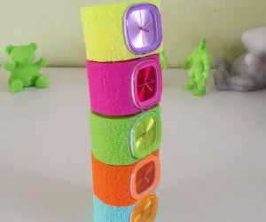 Fuzzy Watch Band Filaflex Elastic Filament 3D Models