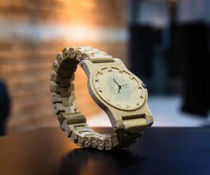 Functional Wood Fill Wrist Watch 3D Models