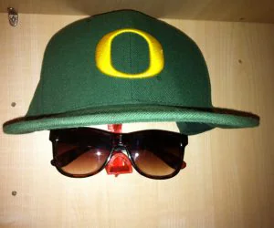 Half Hat And Sunglasses Invisible Shelf 3D Models