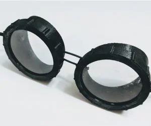 Simple Goggles With Screw On Caps 3D Models