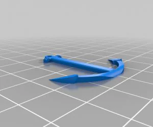 Anchor Necklace 3D Models
